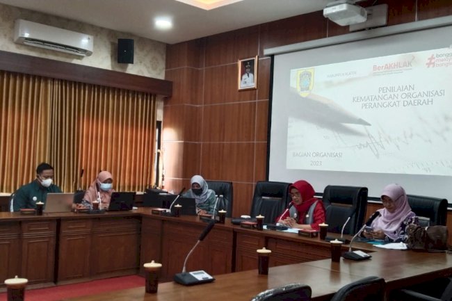 BAGIAN ORGANISASI SELENGGARAKAN KEGIATAN WORKSHOP PENILAIAN KEMATANGAN ORGANISASI PERANGKAT DAERAH TAHUN 2023