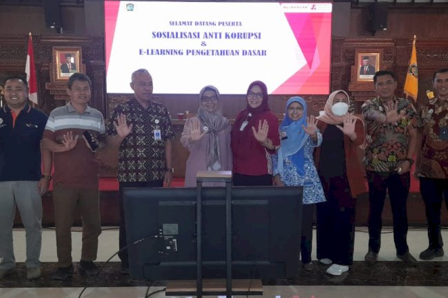 ASN Sekretariat Daerah Klaten  Mengikuti Sosialisasi Antikorupsi 