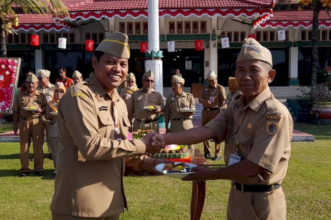 Tujuh ASN Klaten Pensiun Dilepas Saat Apel Pagi