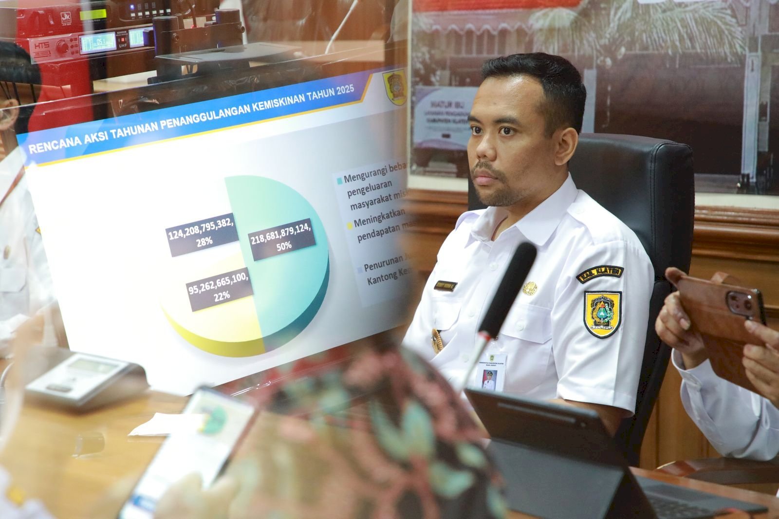 Wakil Bupati Klaten Pimpin Rapat Tim Koordinasi Penanggulangan Kemiskinan (TKPK) Kab. Klaten Tahun 2025